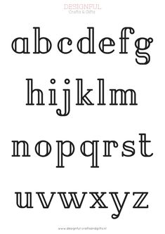 the upper and lower letters of an english alphabet, in black ink on white paper