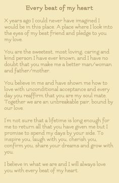 a letter written to someone about their love