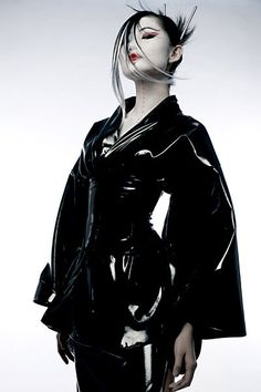 Eclipse Phase, Carpe Noctem, Black Clothes, Futuristic Fashion, Gothic Beauty, Future Fashion, Beauty And Fashion, Dark Beauty, Leather Outfit