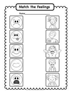 the feelings worksheet for kids to learn how to tell them what they are