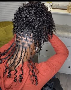 Curly Braid Hairstyles For Black Women, Short Bohieman Knotless Box Braids, New Hair Styles2024 Braids, Small Short Knotless Braids With Curls, Medium Bob Boho Knotless Braids, Bob Boho Twist, Wedding Hairstyles Braids Black Women, Cute Fall Hairstyles For Black Women, Shirt Boho Knotless Braids