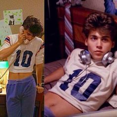 Johnny Depp wearing a crop top in Nightmare on Elm Street, 1984 Johnny Depp Crop Top, Guy Crop Top, Men Crop Top, Crop Top Guy, Guy In Crop Top, Mens Crop Tops, 80s Guys, Crop Top Men, Boys In Crop Tops