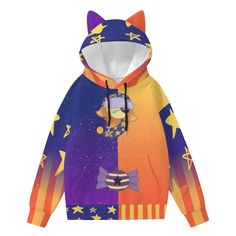 !! THIS ITEM MAY BE LATE. I DO NOT CONTROL THE SHIPPING !! Cute cat ear decoration and high quality printing make it a very fashionable and special hoodie, provide much fun.  Fabric: Scuba(95% polyester and 5% spandexspanli> Regular fit Long sleeve,decorative ears, kangaroo pocket Fabric weight: 230g/mspanli> Natalie Core, Ruin Dlc, Mushroom Outfit, Nerd Boyfriend, Ear Decoration, Eclipses Art, Fnaf Crafts, Cute Animal Quotes, Shark Hoodie