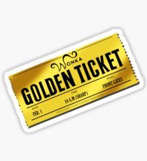 a golden ticket sticker on a white background with the words,'orka golden ticket '