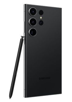 the samsung note 10 pro is shown with its camera attached to it's back