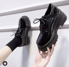 Shoes Mary Janes, Uniform Shoes, High Platform Shoes, Mary Jane Shoes Black, Oxford Shoes Heels, Vintage Shoes Women, Mary Janes Shoes, Patent Leather Oxfords, Mary Jane Platform Shoes