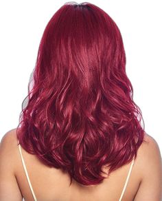 Bombshell Hair, Synthetic Wig, Curling Iron, Big Time, Flat Iron, Synthetic Wigs, Deep Red, Red Wine, Cranberry