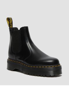 2976 Smooth Leather Platform Chelsea Boots | Dr. Martens Doc Martens Chelsea Boot, Dr Martens Chelsea Boots, 2976 Chelsea Boots, Dr Martens Chelsea, Chelsea Boots Style, Platform Chelsea Boots, Dr Shoes, Botas Chelsea, Chelsea Boots Men