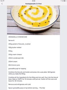 the recipe is displayed on an iphone screen, and it appears to be made from scratchsticks