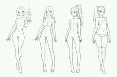 Female Body Types, How To Draw Anime, Draw Anime, Art Simple, Anatomy Drawing, Figure Drawing Reference, Anime Drawings Tutorials