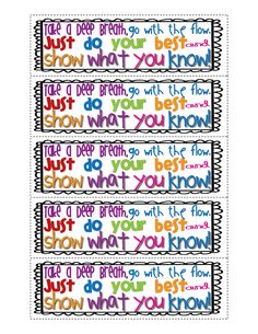 four colorful stickers with words that say, do what you love and don't know