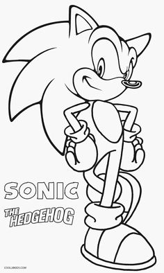 sonic the hedgehog coloring pages for kids to print out and color with their own name