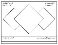 the square and rectangle pattern is shown in black and white, as well as three squares