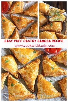 easy puff pastry samsa recipe with step by step instructions to make it at home