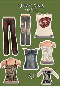 an image of women's clothing and accessories in the style of rockabink