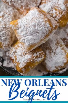 new orleans's best desserts are made with fresh powdered sugar on top