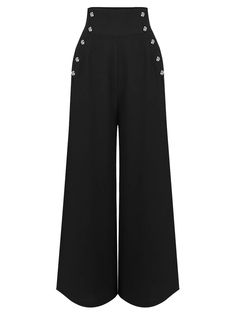 1930s Solid Blouse & Suspender Pants | Retro Stage 1930s Fashion Pants, 1920 Outfit Ideas Women Pants, 1920 Outfit Ideas Women, 1930 Fashion Women, Vintage Trousers Women, 1920 Outfit Ideas, Channel Clothes, Casual Vintage Outfits, Vintage Outfits 50s