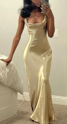 Mermaid Square Sheath Floor-length Long Prom Dresses Prom Dresses Gold, Classy Prom, Formal Prom Dresses Long, Gold Prom Dresses, Classy Prom Dresses, Floor Length Prom Dresses, Mermaid Bridesmaid Dresses, Prom Dress Inspiration, Cute Prom Dresses