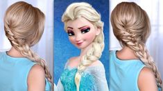 Peinados para ninas recogidos de princesas Elsa Elsa Hairstyle, Frozen Braid, Frozen Hairstyles, Elsa Braid, Elsa Hair, Frozen Hair, Braided Hair Tutorial, Bouffant Hair, Asymmetrical Hairstyles