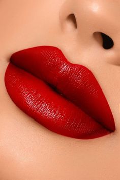 This luxurious lipstick features soft-focus pigments and a 3D polymer that locks in color. | Maven Lipstick in Diablita by Fashion Nova Hot Lipstick, Red Lipstick Makeup, Luxury Lipstick, Lipstick Nails, Lipstick Tutorial, Beautiful Lipstick, Lipstick Art, Lips Shades, Perfect Lips