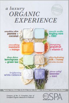 4-Step System We provide the spa experience within the salon, taking the salon experience to an exciting new place of being and consciousness. Our safe, effective, and solution-oriented products create this purely organic experience. With these products, we provide spa manicures, spa pedicures, and spa body treatments. Our certified organic ingredients promote healthy living according to an eco-friendly, sustainable lifestyle. Our products uphold a higher standard of beauty with formulas free of Spa Body, Spa Lounge, Organic Spa, Spa Manicure, Natural Hydration, Spa Ideas, Foot Spa, Body Spa, New Place