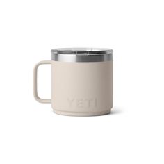 This might be the ultimate camp mug. It has a double-wall vacuum insulation and it's the perfect size to enjoy coffee, chili, or ice cream longer. The YETI MagSlider Lid seals your mug to prevent splashes, and when removed, the bottom grooves allow mugs to nest perfectly so you can stack them and save space when storing. Like all YETI Rambler Drinkware, the mug and lid are dishwasher safe. Please note - Do not place the mug over an external heat source or open flame, vacuum seal or damage may oc Coffee Chili, Rocket Espresso, Camp Mugs, Gooseneck Kettle, Grilling Utensils, Stained Doors, Manual Coffee Grinder, Camp Mug, Pressure Washer Accessories