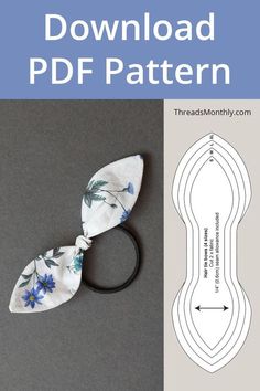 an image of a flowered bow tie with the text, how to make a floral print