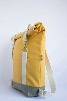 Roll Top Backpack, Laptop Backpack Women, Rolltop Backpack, Canvas Rucksack, Diy Backpack, City Backpack, Backpack Laptop, Unisex Backpack, Top Backpacks