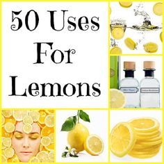 lemons with the words, 50 uses for lemons