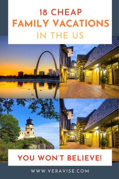 Whether you are looking to save money by taking a local staycation or you just have to find a way to escape with the family this year, these 18 cheap family vacations in the US may be just what you need. Family Vacations In The Us, Vacation Destinations In The Us, Travel Printables, Jekyll Island, Gatlinburg Tn