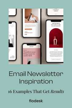 an email cover with the words email newster inspirationation 10 examples that get results fldesk