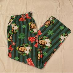 Elf Christmas Pajama Bottoms. Green With Buddy The Elf Print. Cozy Soft Fleece! Never Worn, Like-New Condition. Christmas Pajama Bottoms, Elf Pajamas, Buddy The Elf, Elf Christmas, Pajama Bottoms, Christmas Pajamas, The Elf, Christmas Elf, Women's Intimates