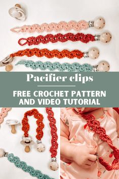 crochet pattern and video instructions to make an easy crocheted necklace with buttons