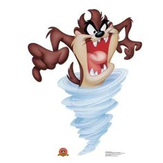 an animated cartoon character is in the water with his mouth open and teeth wide open