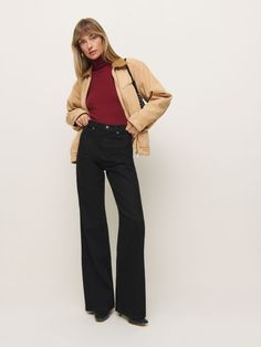 Tell your legs.  Shop the Cary Stretch High Rise Slouchy Wide Leg Jeans from Reformation, a high-rise, loose wide leg jean with a zip fly closure. High Rise Flare Jeans For Fall, Elevated Casual Full-length Pants For Fall, Wide Leg Flare Jeans For Elevated Casual Occasions, Versatile Flare Jeans With Pockets For Fall, Versatile Flare Jeans For Fall, Relaxed Fit High-waisted Jeans For Fall, Chic Relaxed Fit Flare Jeans For Fall, Relaxed Fit Wide Leg Jeans For Fall, Trendy Wide Leg Flare Jeans For Fall