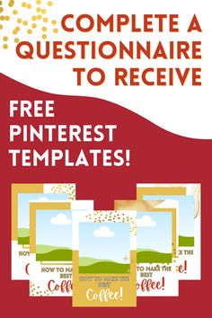 Complete This Questionnaire To Receive Your FREE Pinterest or Instagram Templates!