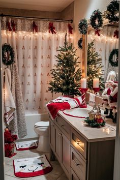 Transform your bathroom with these 10 elegant Christmas decor ideas. Discover modern, stylish designs and elevate your space today! Christmas bathroom decor ideas, Christmas Bathroom Wall Decor, Christmas bathroom Towels, Christmas bathroom rugs, Amazon Christmas Bathroom Decor, Christmas Bathroom decor Grinch, Christmas bathroom decor Target, Christmas bathroom decor nearby Red Christmas Bathroom Decor, Christmas Restroom Decor Ideas, Christmas Decor Ideas Maximalist, Christmas Toilet Decoration, Vintage Christmas Bathroom, Bathroom Xmas Decor, Christmas Restroom Decor, Christmas Decor Ideas For Bathroom, Christmas Decor Ideas Bathroom