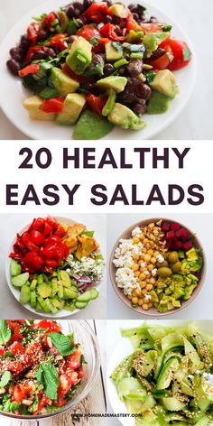 20 healthy easy salads that are great for lunch or dinner