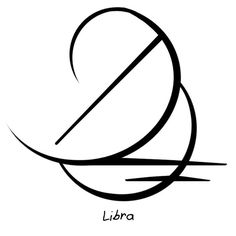 the logo for libra is shown in black and white