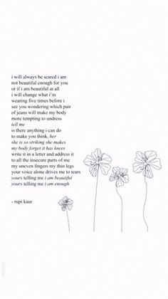 some flowers are in the middle of a page with an inscription on it that says, i