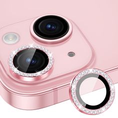 the camera lens cover is attached to an iphone's front and back camerashield