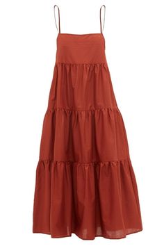 Spring Dress Trends, Beach Wear Dresses, Spring Dress, Outfit Casual, Trending Dresses, Tiered Dress, Cotton Dress, Simple Dresses, Dress Patterns