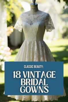 Stylish Vintage Bridal Dresses Bridal Dresses Vintage, Bridal Gowns Vintage, Bride Look, Vintage Bridal, Classic Beauty, Wedding Dresses Vintage, Vintage Wedding, Bridal Gowns