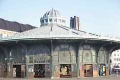 an old train station with lots of windows