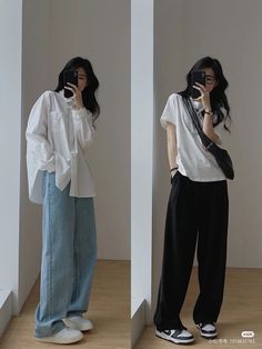 Korea Fits, Fesyen Islam, Outfit Korean Style, Korean Outfit Street Styles, Casual College Outfits, Korean Casual Outfits, Baggy Clothes, Everyday Fashion Outfits, Casual Day Outfits