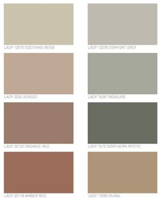 the different shades of paint that are used in this color scheme for furniture and home decor