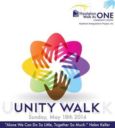 a poster for the united walk with hands on top of each other and text that reads,