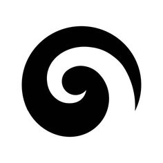 a black and white photo of an abstract spiral design on a white background, with the letter o in the center