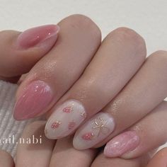 Nails Short Simple Natural, Cute Office Nails, Short Almond Nails Korean, Japanese Pink Nails, Simple Nail Gel Designs, Short Cute Gel Nails, K Beauty Nails, Cute Short Nail Design Ideas, Pink Gel X Nail Designs