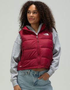 The North Face Hydrenalite™ Down A-Line Puffer Vest. With A City-Ready Design And Expedition-Tested Features, The Women's Hydrenalite™ Down A-Line Vest Delivers Winter Warmth You Can Count On. A Relaxed Fit Leaves Room For Layering, While 600-Fill Down Baffles And Water-Repellent Finish Help Insulate You From The Cold. Embroidered Logo On Left Chest And Back-Right Shoulder. Exposed-Zip Hand Pockets. Internal Drawcord With Cord Locks At Hem For Adjustability. Non-Pfc Dwr Finish For Added Water Repellency. Relaxed Fit. Stand Collar. 100% Recycled Polyester. Machine Wash. Imported. Model Is Wearing A Size Small. Model Measurements:height: 5'9" Bust: 32"waist: 25"hips: 35" Model Is Wearing A Size Medium. Model Measurements:height: 5'8" Bust: 34waist: 24"hips: 35" The North Face Vest, Wwe T Shirts, North Face Vest, Personal Things, Womens Puffer Vest, Fall Lookbook, Flannel Jacket, Cute Outfits For School, Girls Blouse